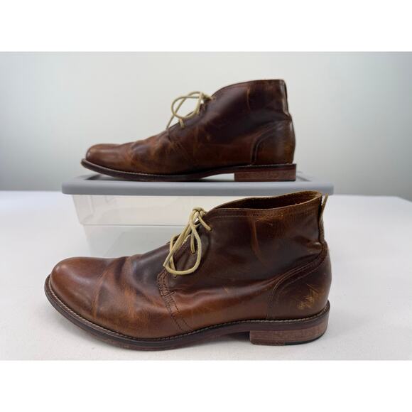 J Shoes Monarch Leather Chukka Boots Brown Handcrafted Leather Sole Mens 8 main image 7